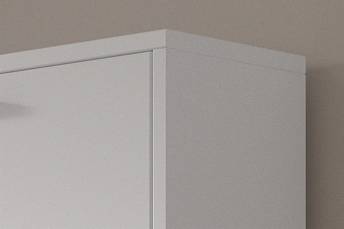 Meuble à chaussures Carini – Blanc – 4 tiroirs – 63 × 155 cm