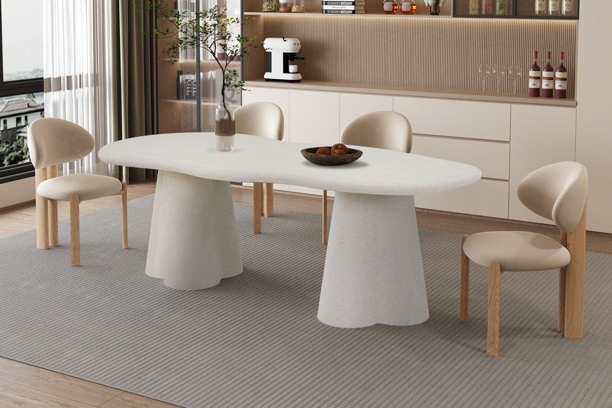 Table Faro – organique ciment – 220 cm