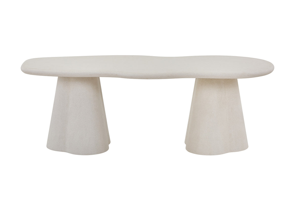 Table Faro – organique ciment – 220 cm