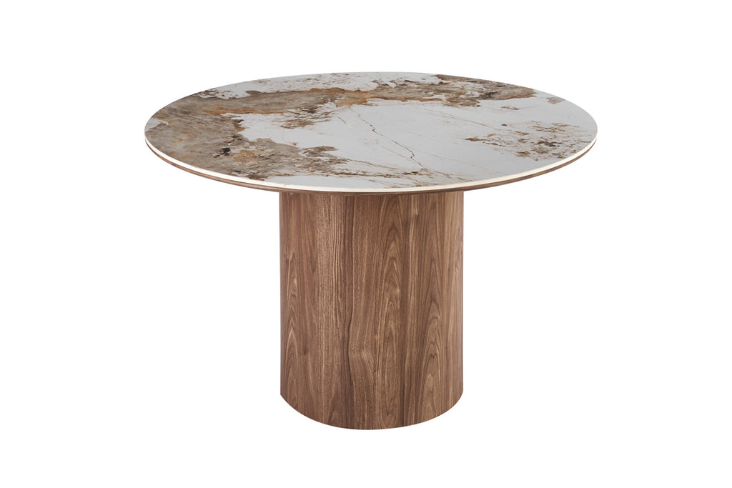 Table Evora – ronde pierre brillante pandora – 120 cm