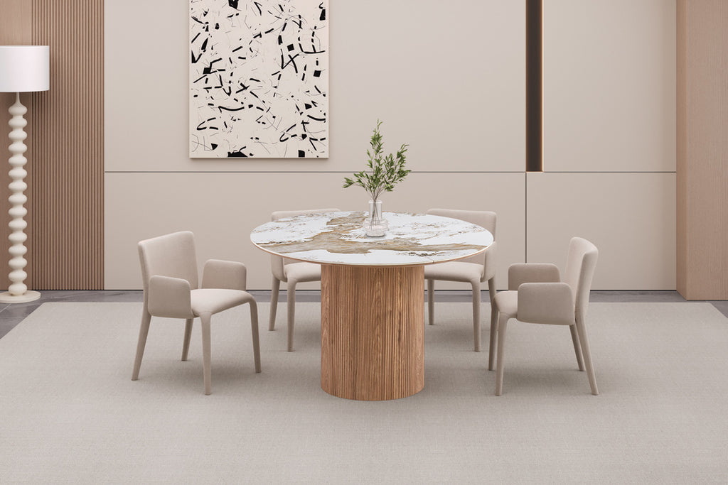 Table extens. Evora – 120, pierre brillante pandora – 160/200 cm
