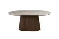 Table Vigo – Chêne foncé · Shakespeare beige