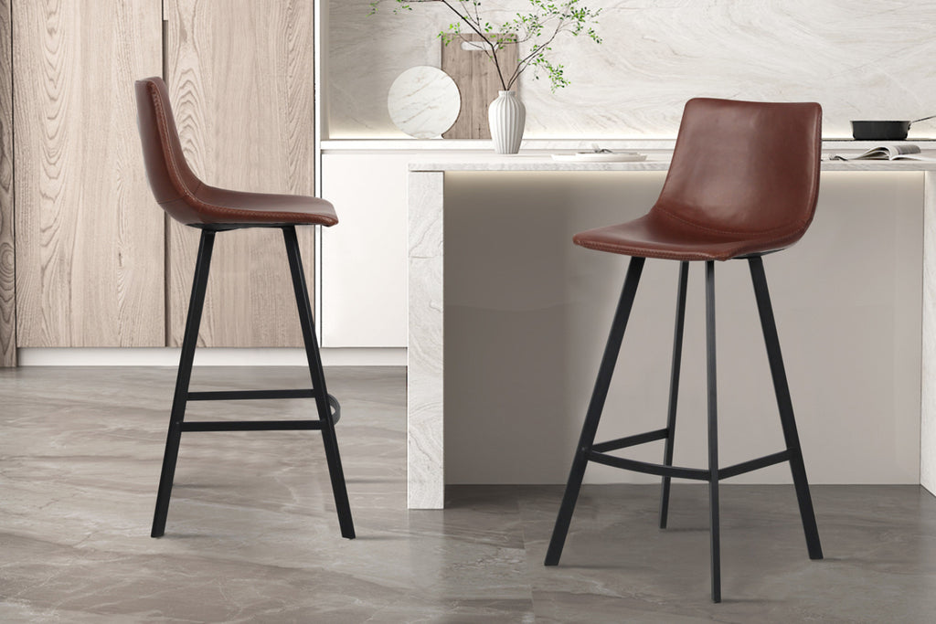 Tabouret de bar Ozan – Brun – vue 2