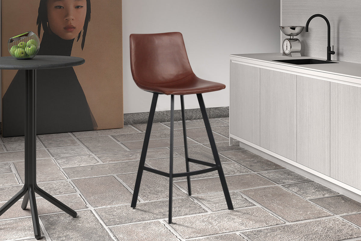 Tabouret de bar Ozan – Brun – vue 3