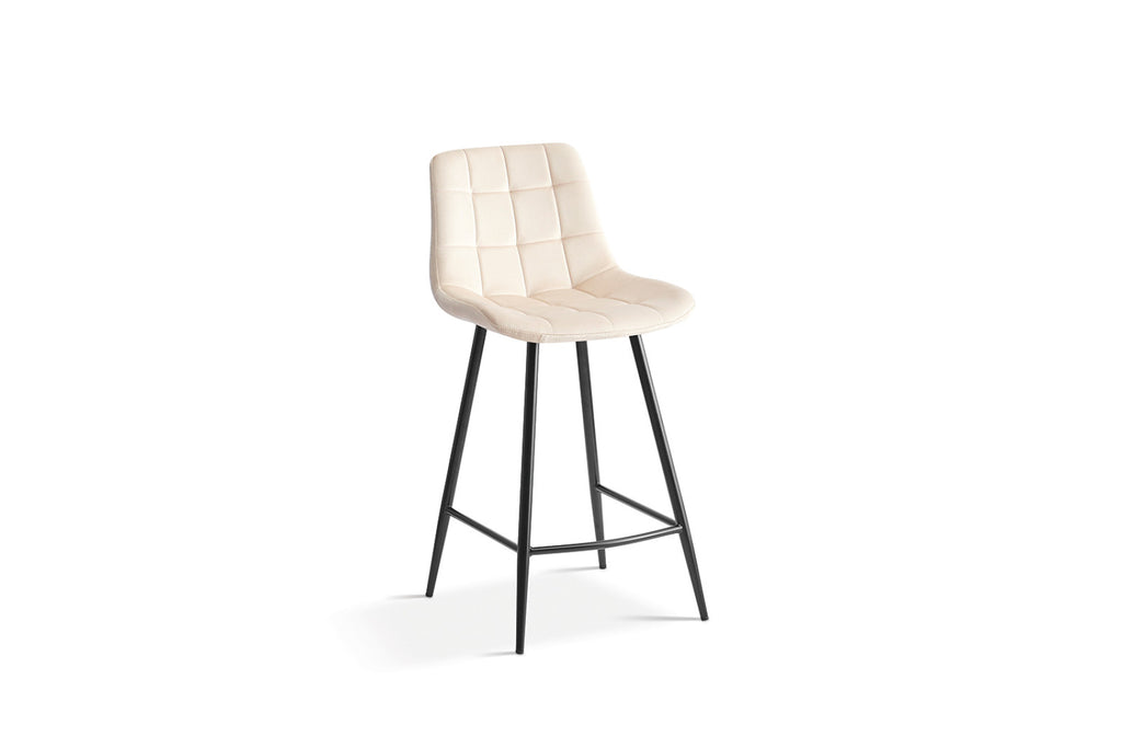 Chaise de comptoir Juta – Beige – vue principale