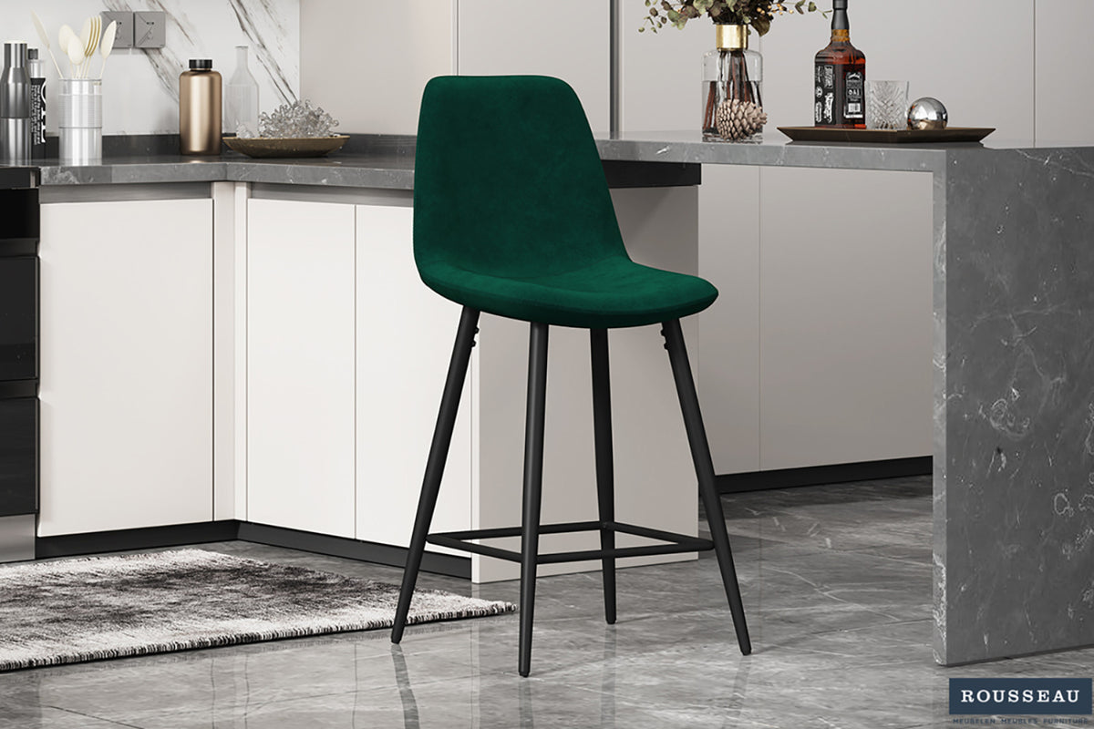 Lot de 2 chaises de comptoir Boy – Vert