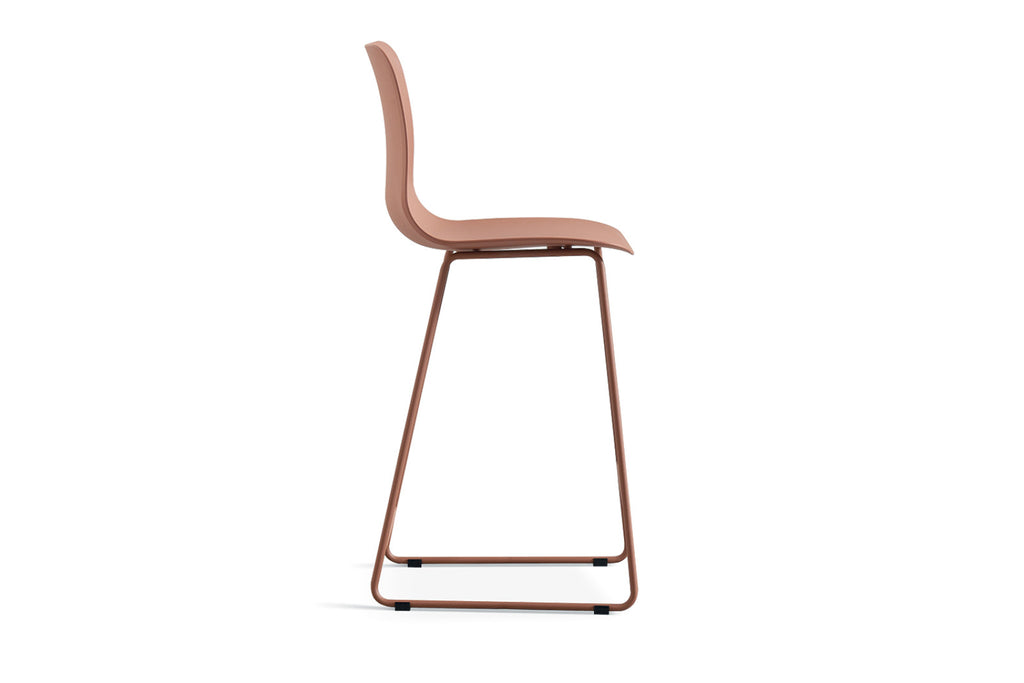 Lot de 2 chaises de comptoir Marie – Terracotta