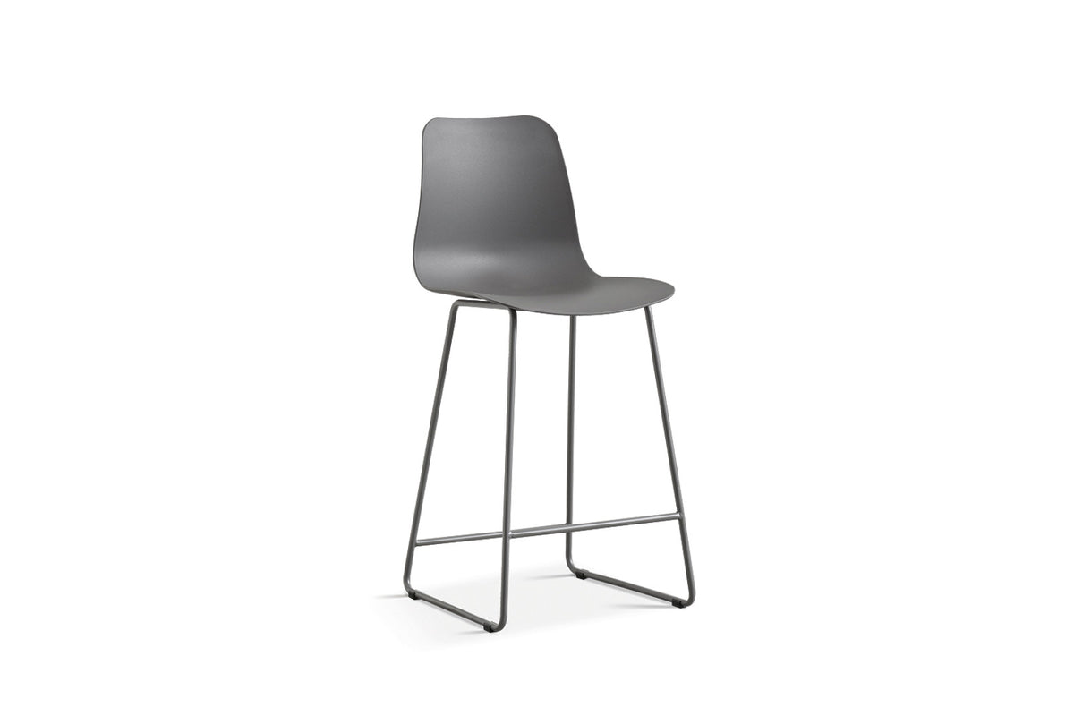 Lot de 2 chaises de comptoir Marie – Gris
