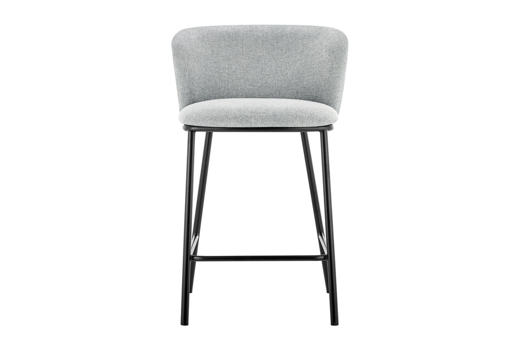 Chaise de comptoir Arthur – Gris clair – vue principale
