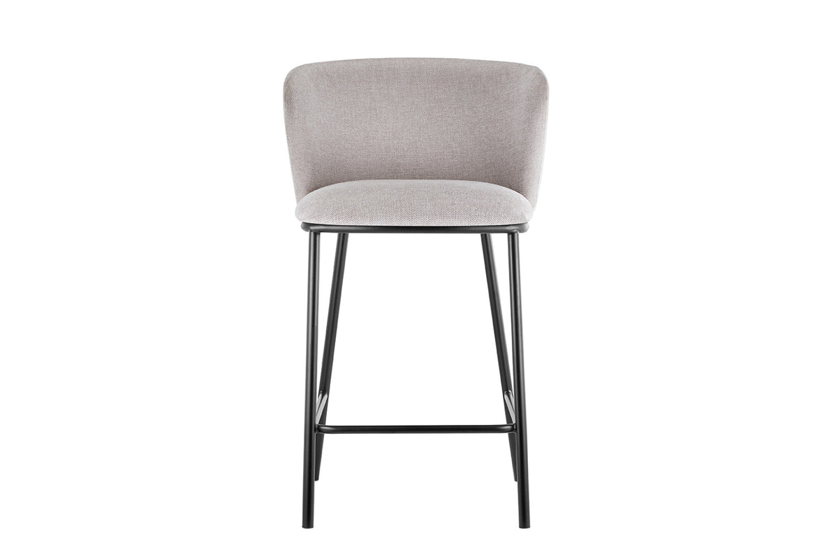 Lot de 2 chaises de comptoir Arthur – Beige