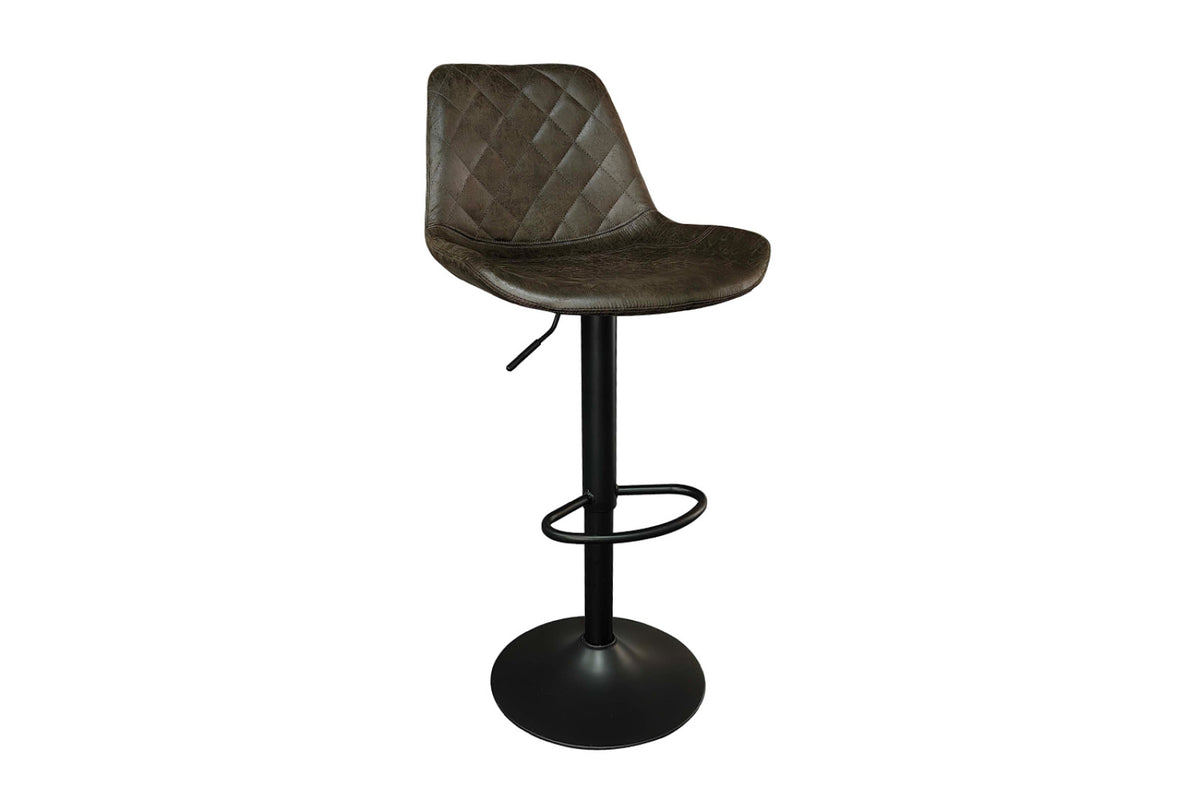Lot de 2 tabourets de bar Madrid – Brun foncé