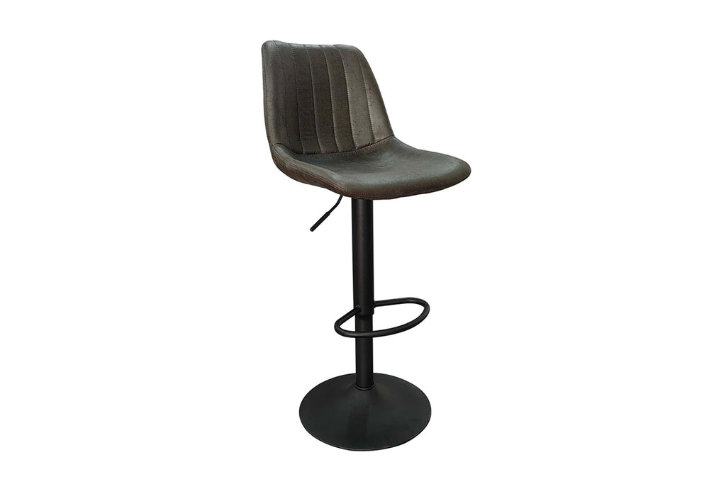 Lot de 2 tabourets de bar Barcelona – Brun foncé