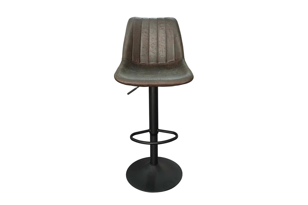 Lot de 2 tabourets de bar Barcelona – Brun foncé