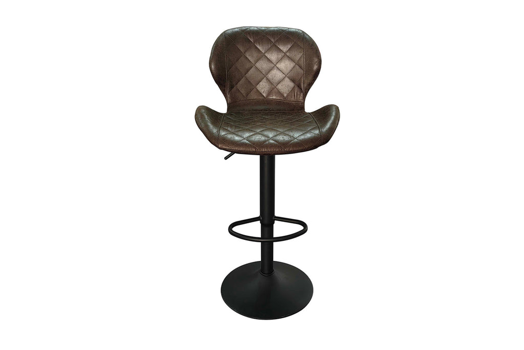 Lot de 2 tabourets de bar Malaga – Brun foncé