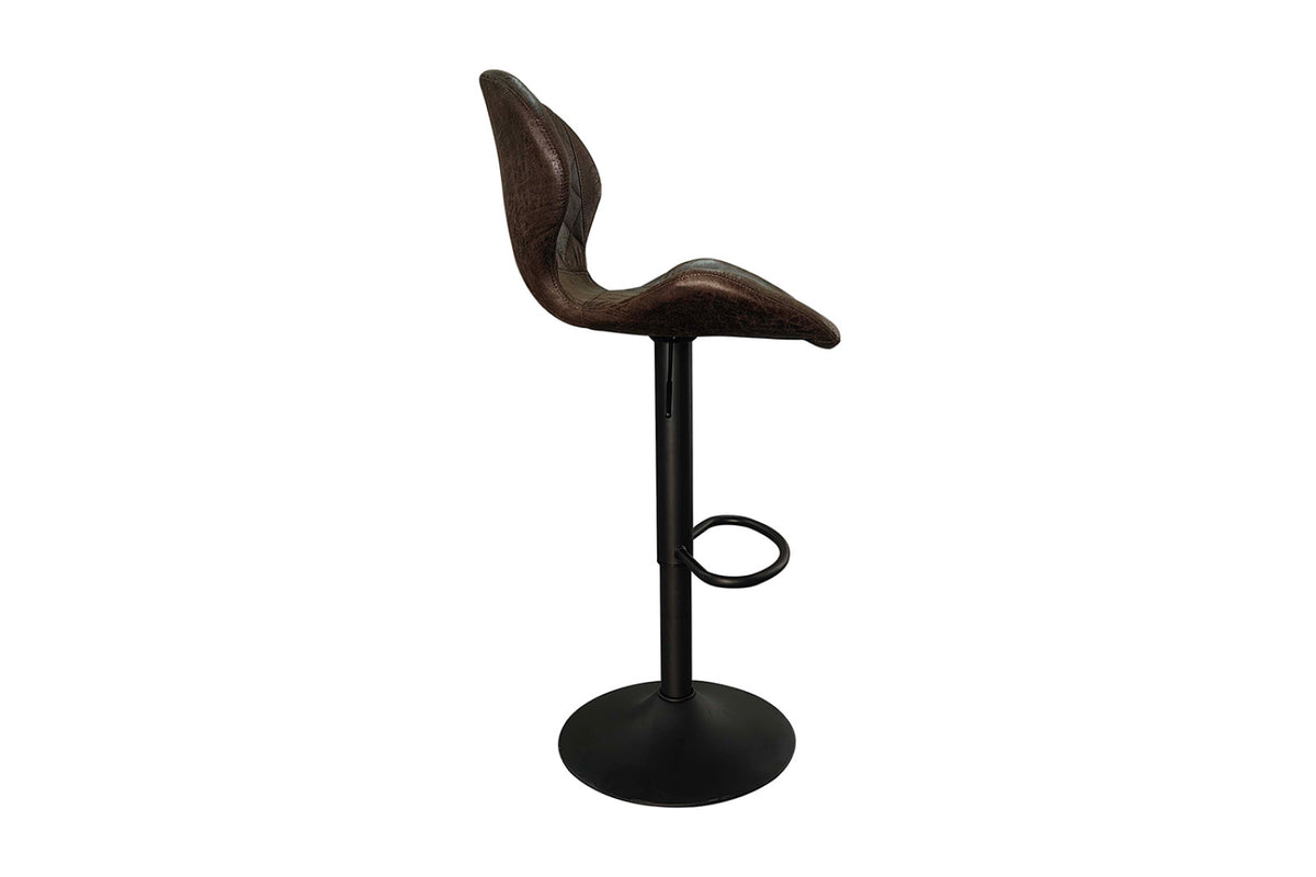 Lot de 2 tabourets de bar Malaga – Brun foncé