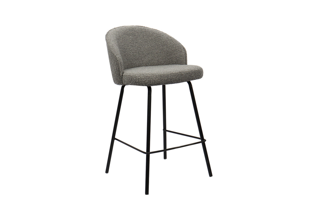 Lot de 2 chaises de comptoir June – Gris