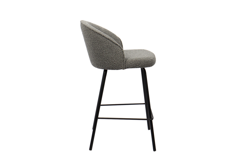 Lot de 2 chaises de comptoir June – Gris