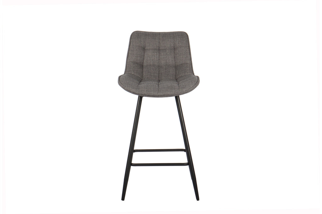 Chaise de comptoir Ariba – tissu gris