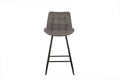 Chaise de comptoir Ariba – tissu gris