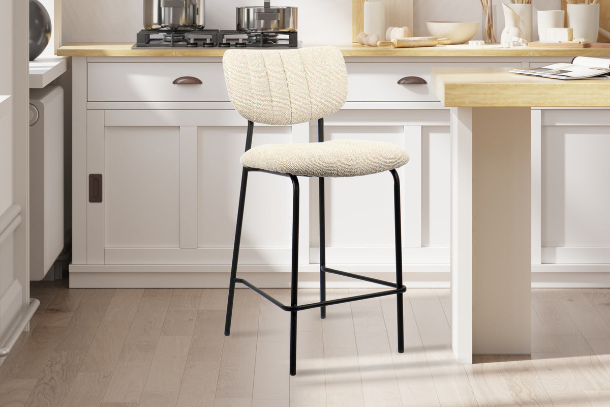 Lot de 2 chaises de comptoir Antura – Beige