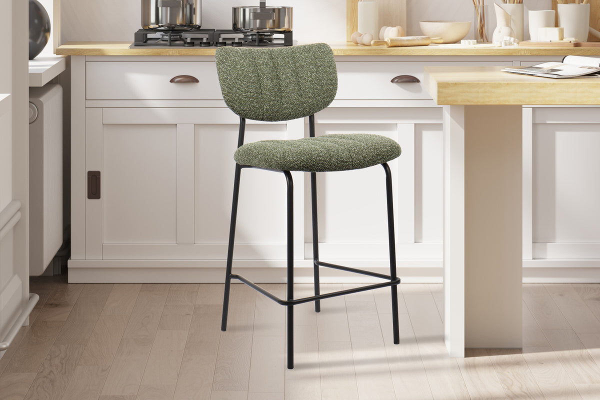 Lot de 2 chaises de comptoir Antura – Vert