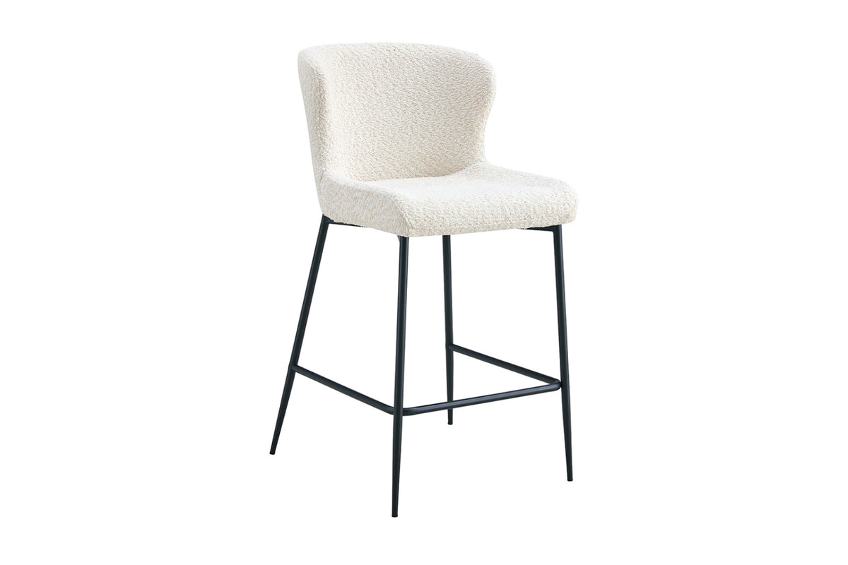 Lot de 2 chaises de comptoir Lisa – Écru