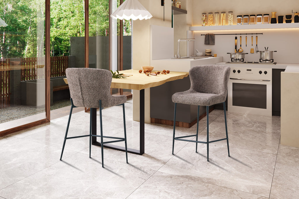 Lot de 2 chaises de comptoir Lisa – Sable