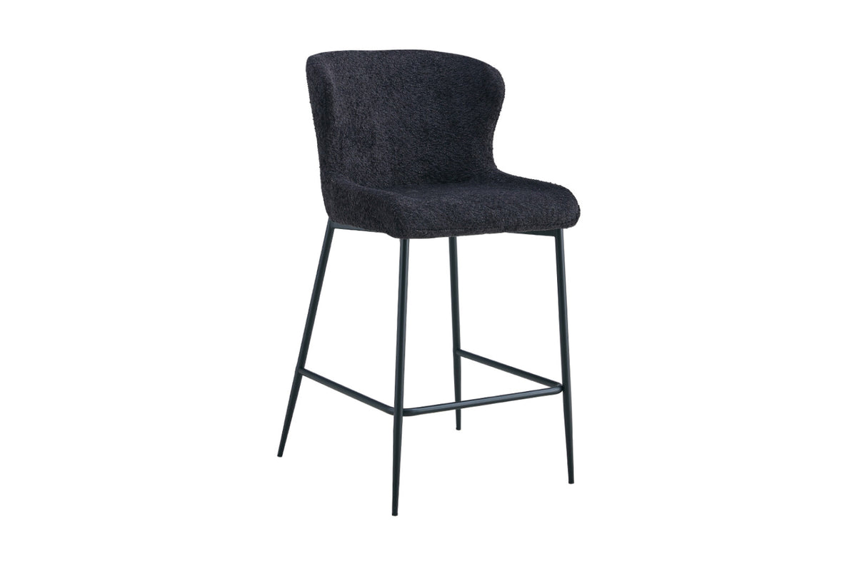 Lot de 2 chaises de comptoir Lisa – Gris foncé