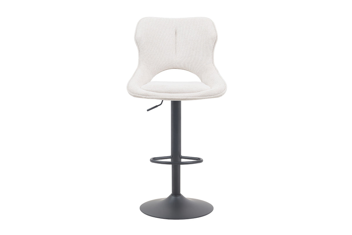 Chaise de bar Mori – tissu beige