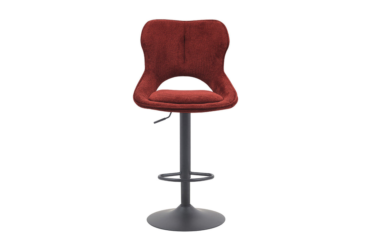 Chaise de bar Mori – tissu rouge