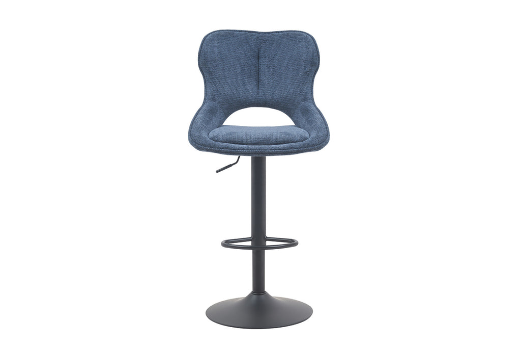 Chaise de bar Mori – tissu bleu