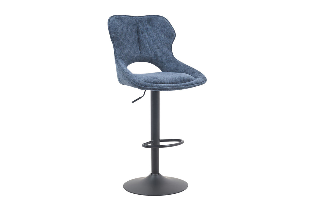 Chaise de bar Mori – tissu bleu