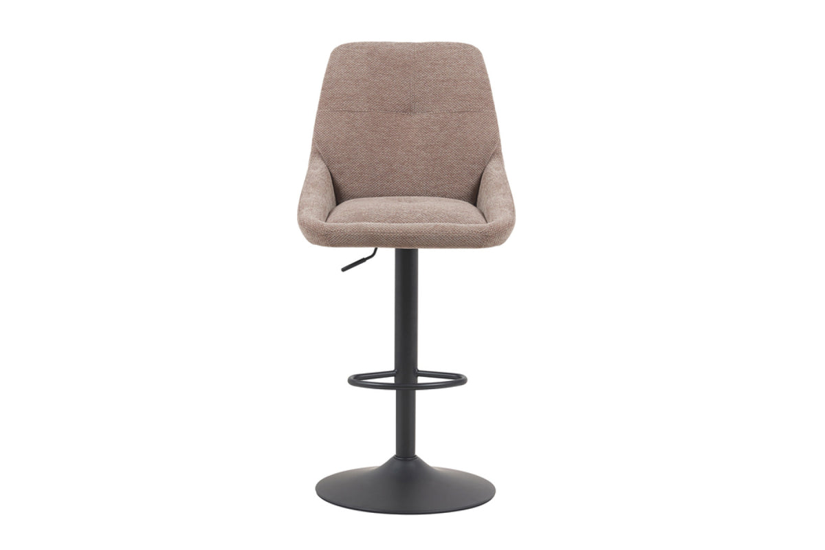 Chaise de bar Sabine – tissu pivotant sable