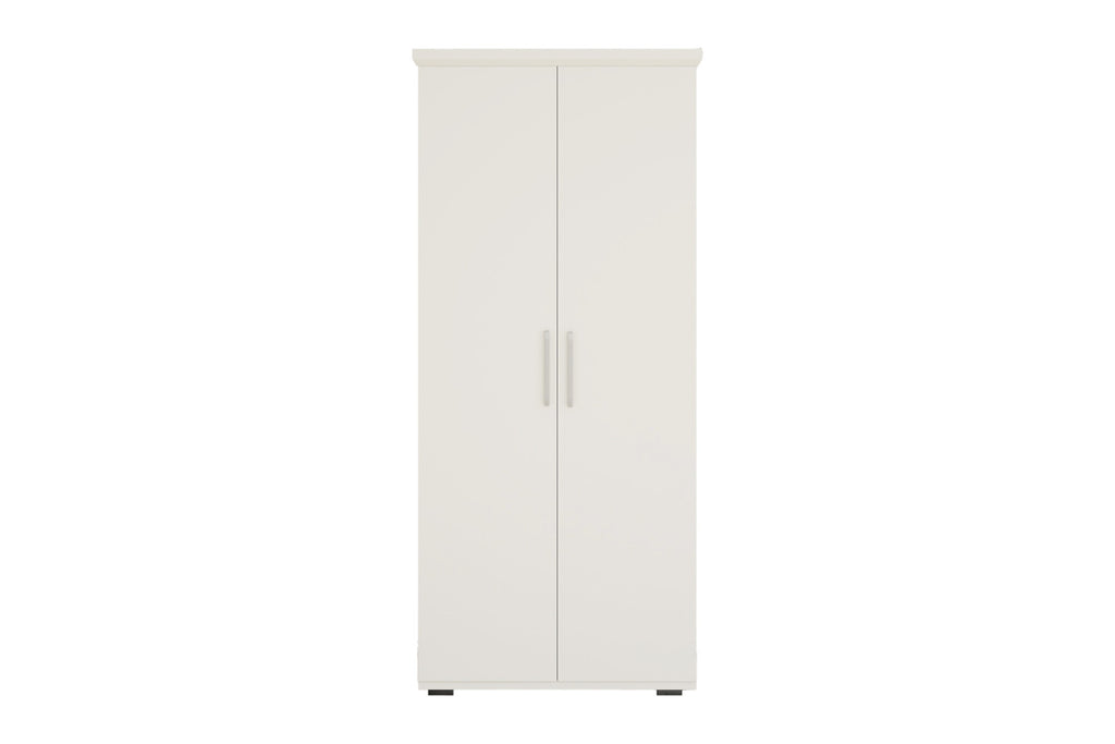 Armoire Mike – Blanc – 2 portes – 80 × 183 cm