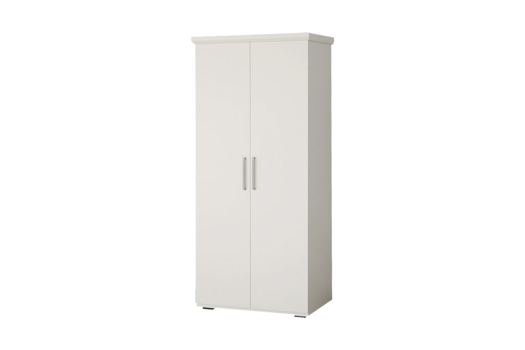 Armoire Mike – Blanc – 2 portes – 80 × 183 cm