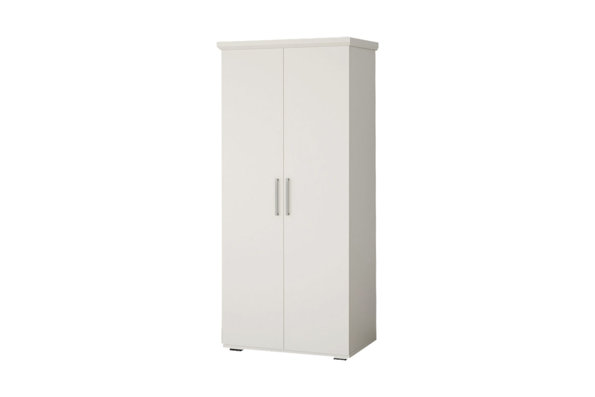 Armoire Mike – Blanc – 2 portes – 80 × 183 cm