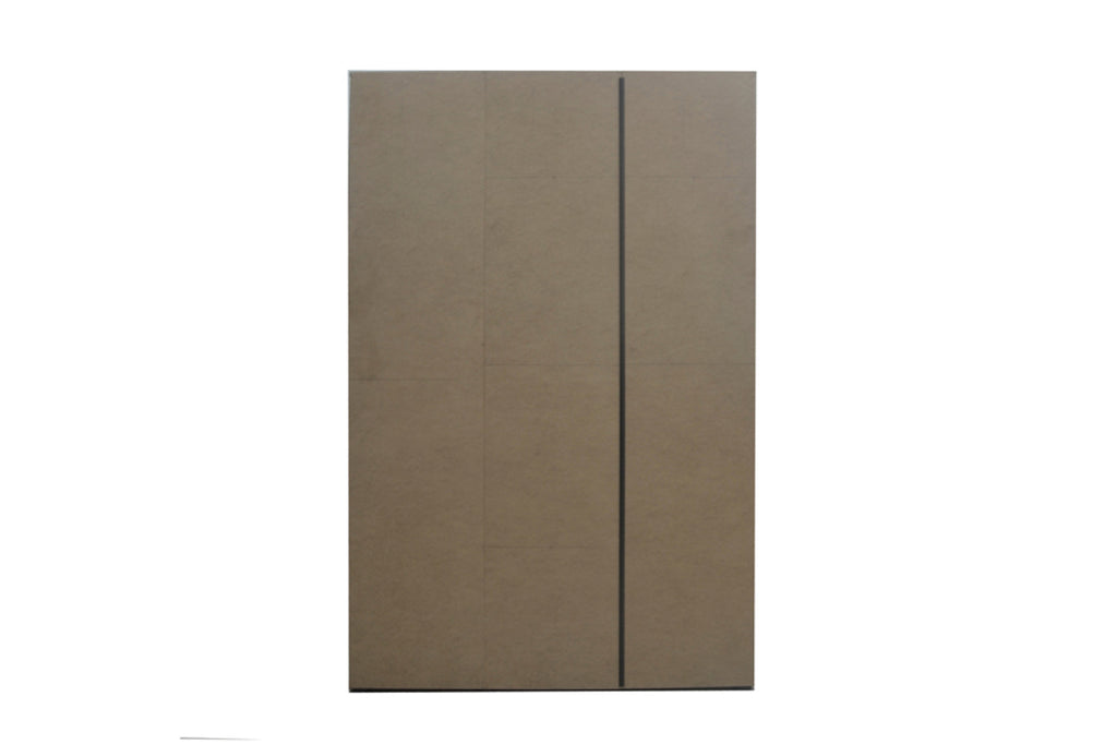 Armoire Marc – Gris foncé – 3 portes – 120 × 185 cm