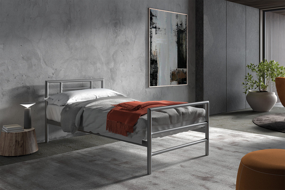 Lit Sandro – avec sommier gris – 90x200 cm