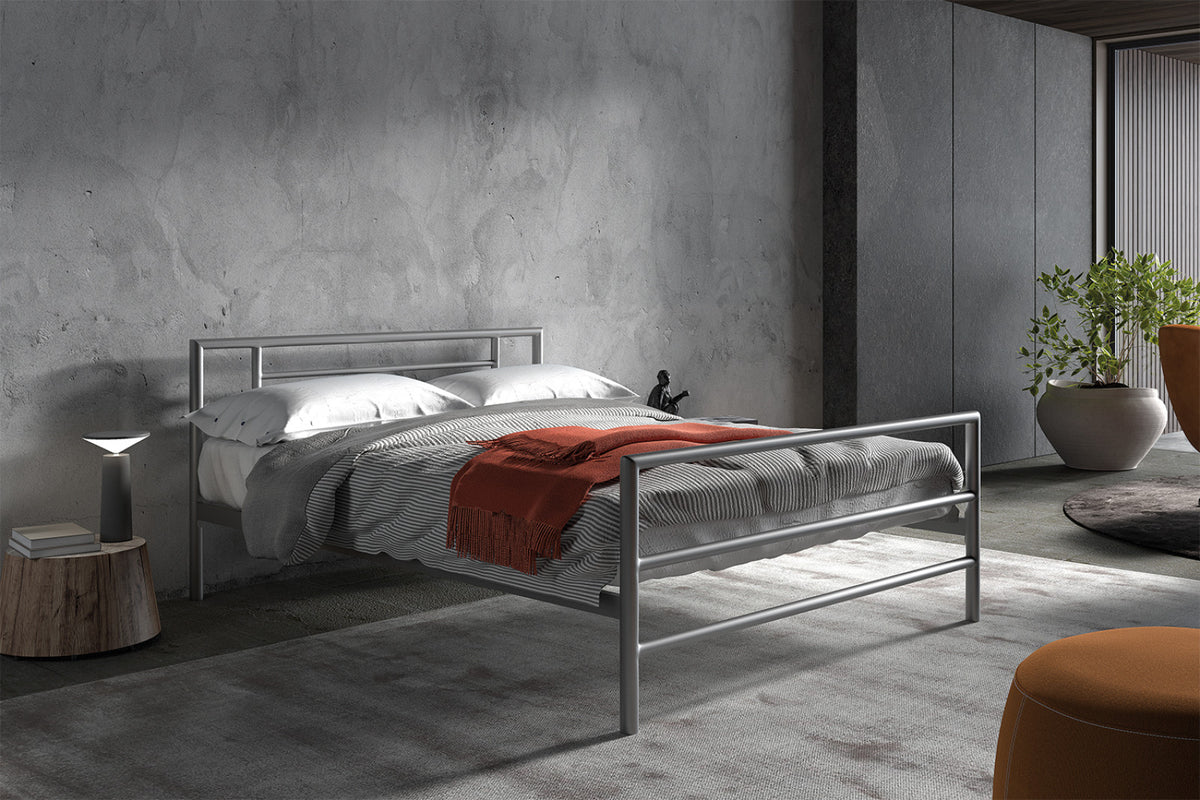 Lit Sandro – avec sommier gris – 140x200 cm