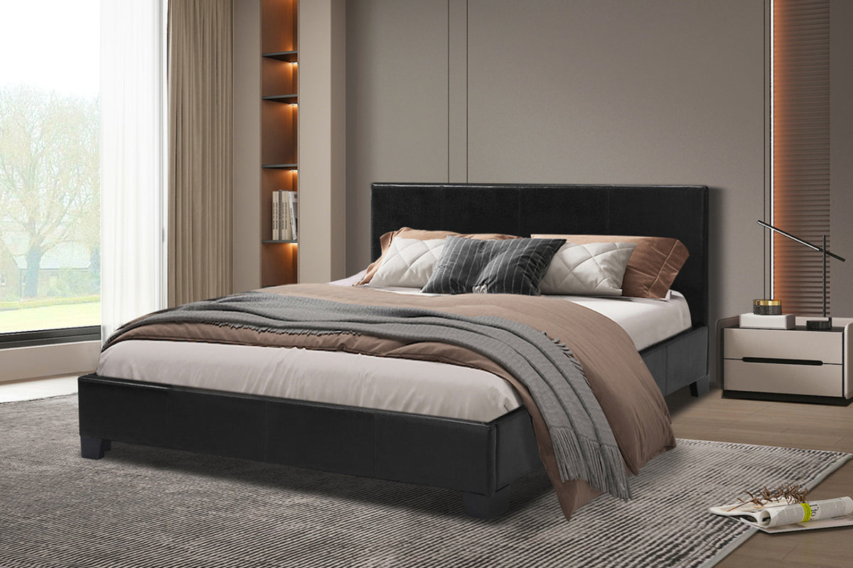 Lit Roma – avec sommier noir – 160x200 cm