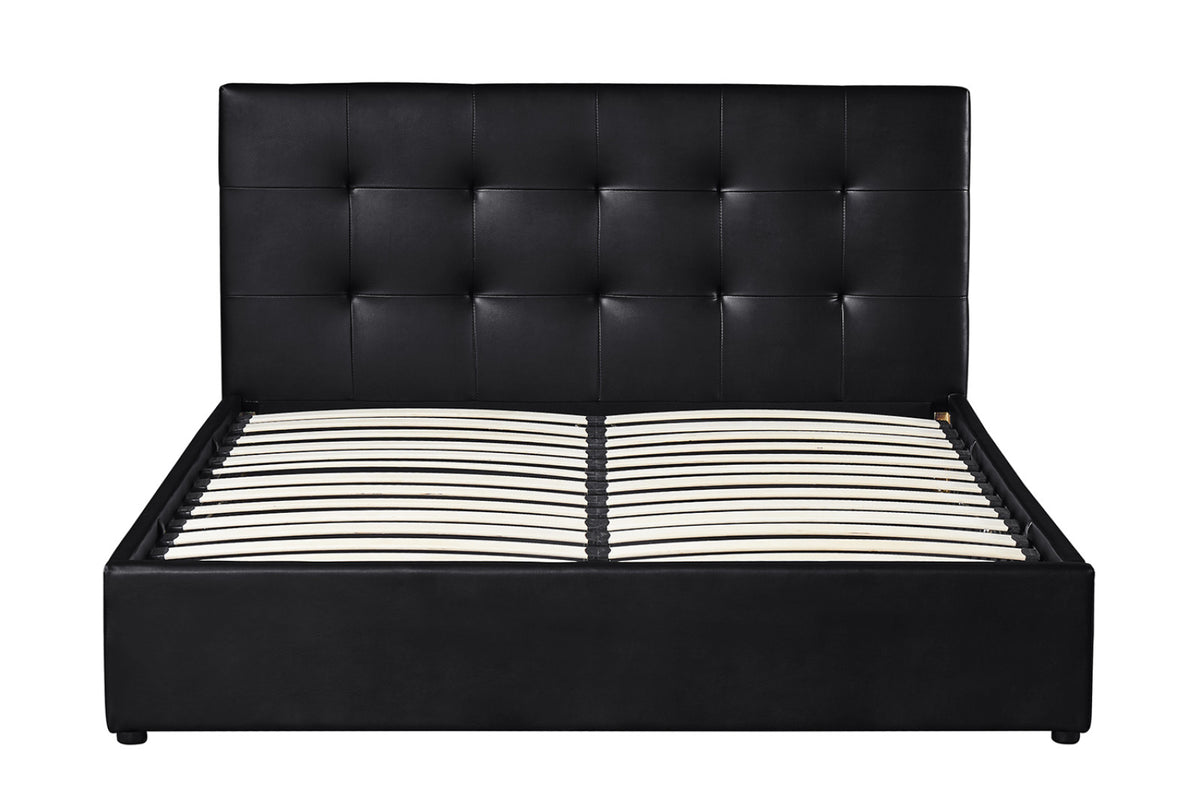 Lit coffre Porto – avec sommier noir – 160x200 cm
