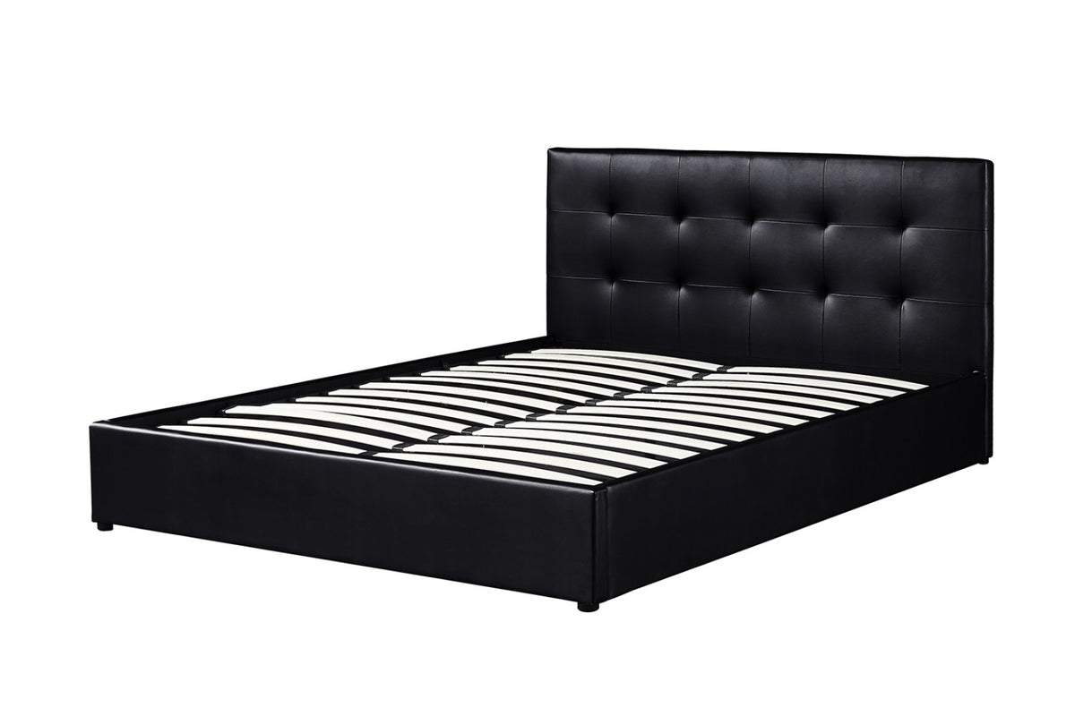 Lit coffre Porto – avec sommier noir – 160x200 cm