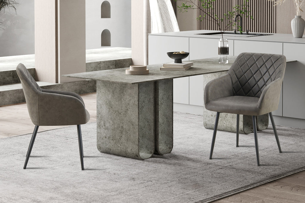 Chaise Peron – micro fibre gris
