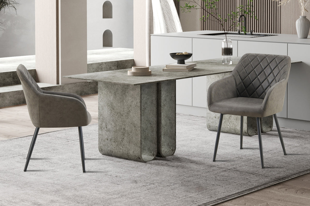 Chaise Peron – micro fibre gris