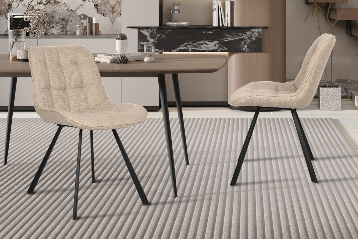 Chaise Ariba – Beige / gris clair – vue 2