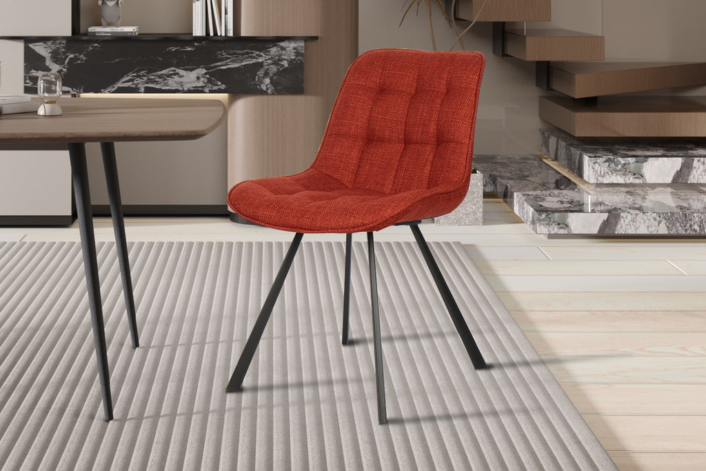 Chaise Ariba – Rouge – vue 3