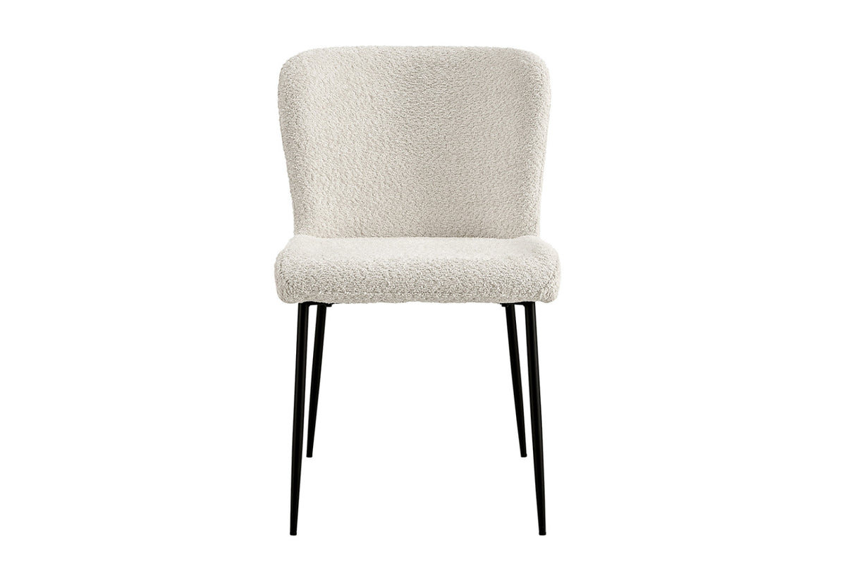 Chaise Lisa – Bouclé écru – vue principale