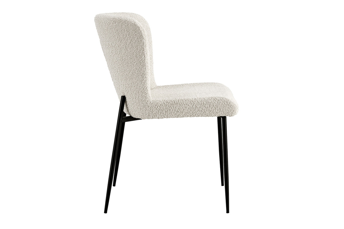 Chaise Lisa – Bouclé écru – vue 5