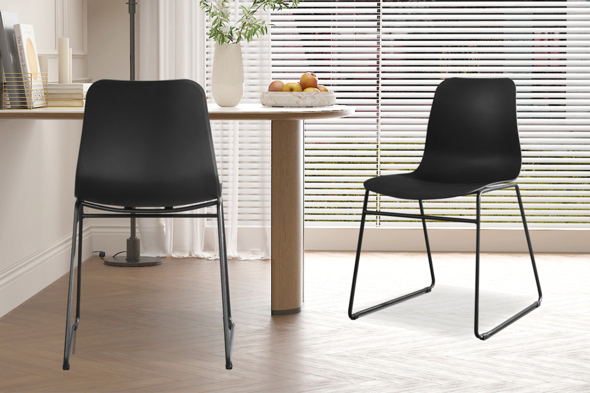 Chaise Marie – Noir – vue 2