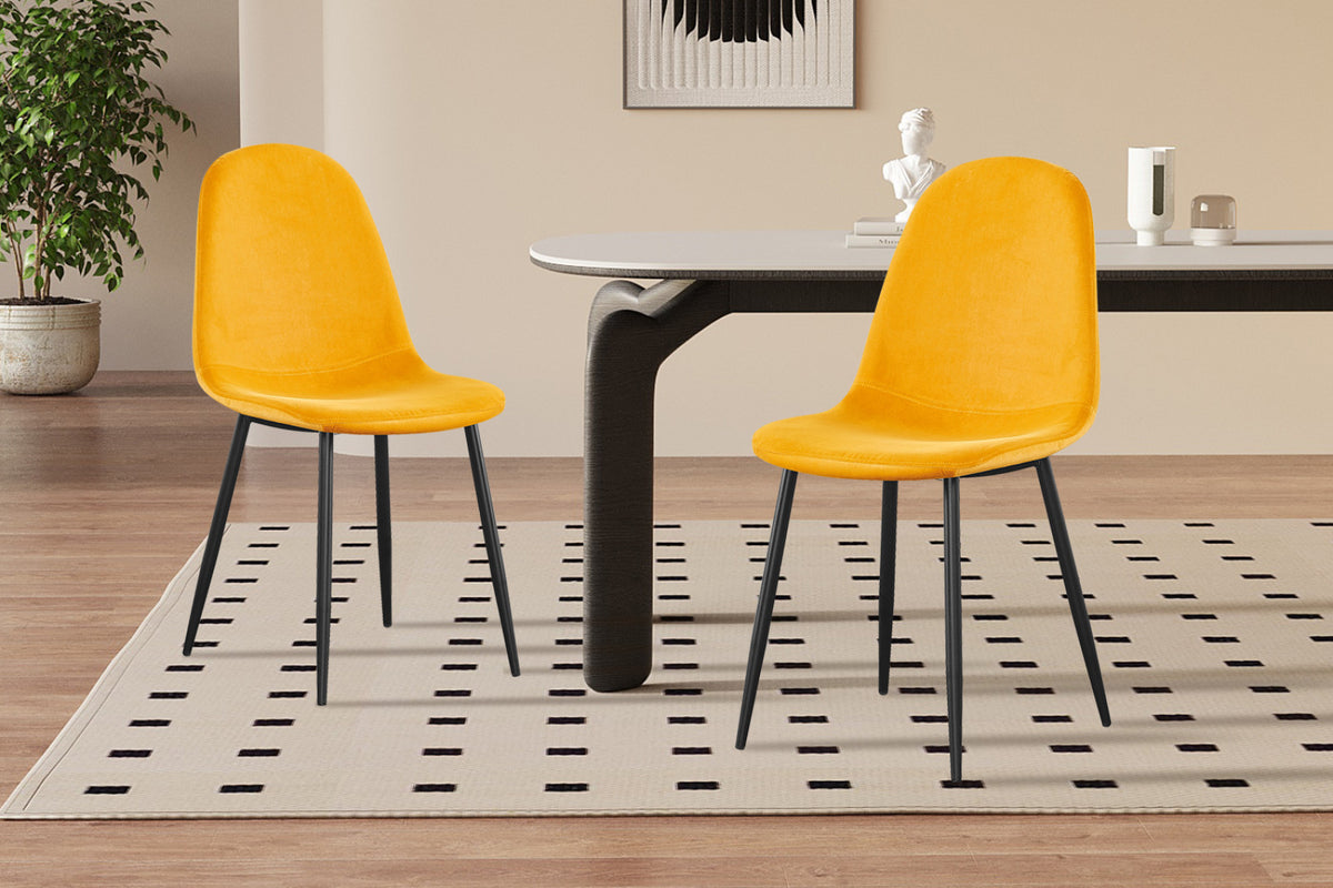 Lot de 4 chaises Boy – Jaune